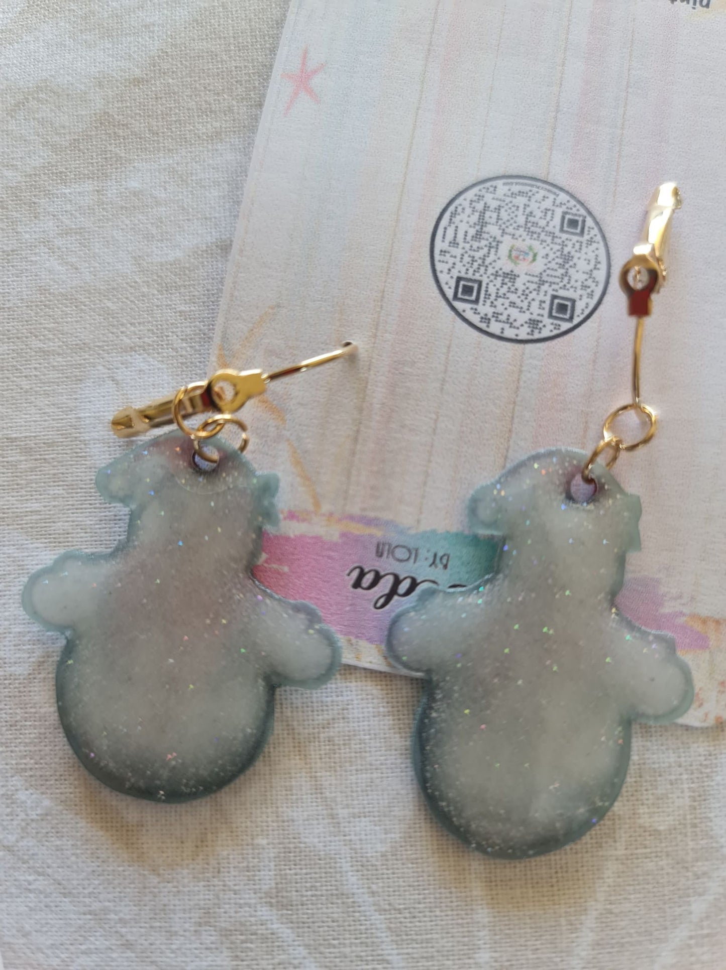 Christmas earring: Handmade