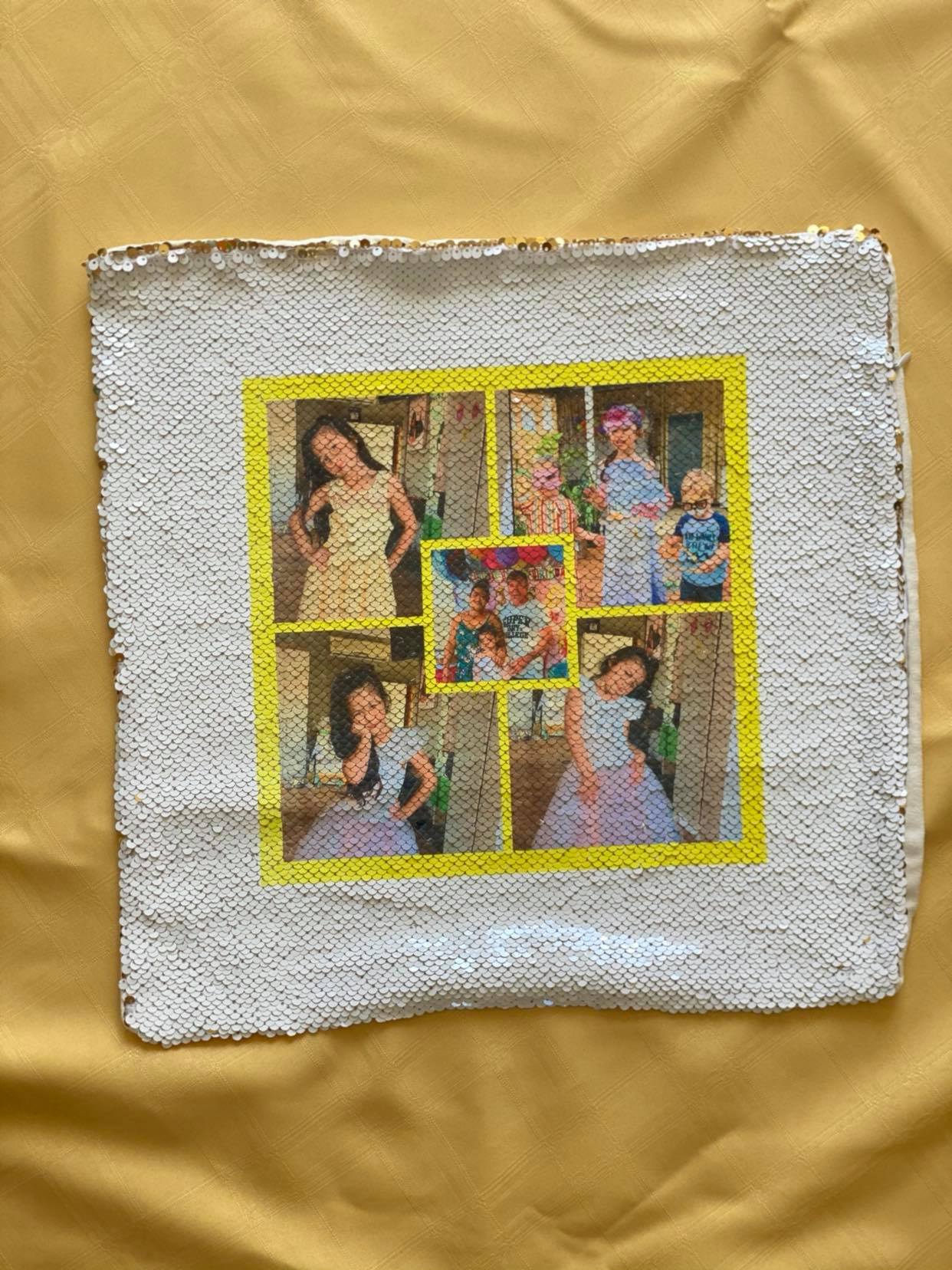 Pillow: Sequins Pillow: Reversible