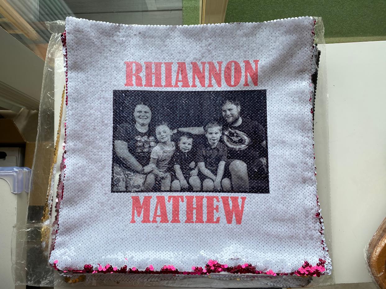 Pillow: Sequins Pillow: Reversible