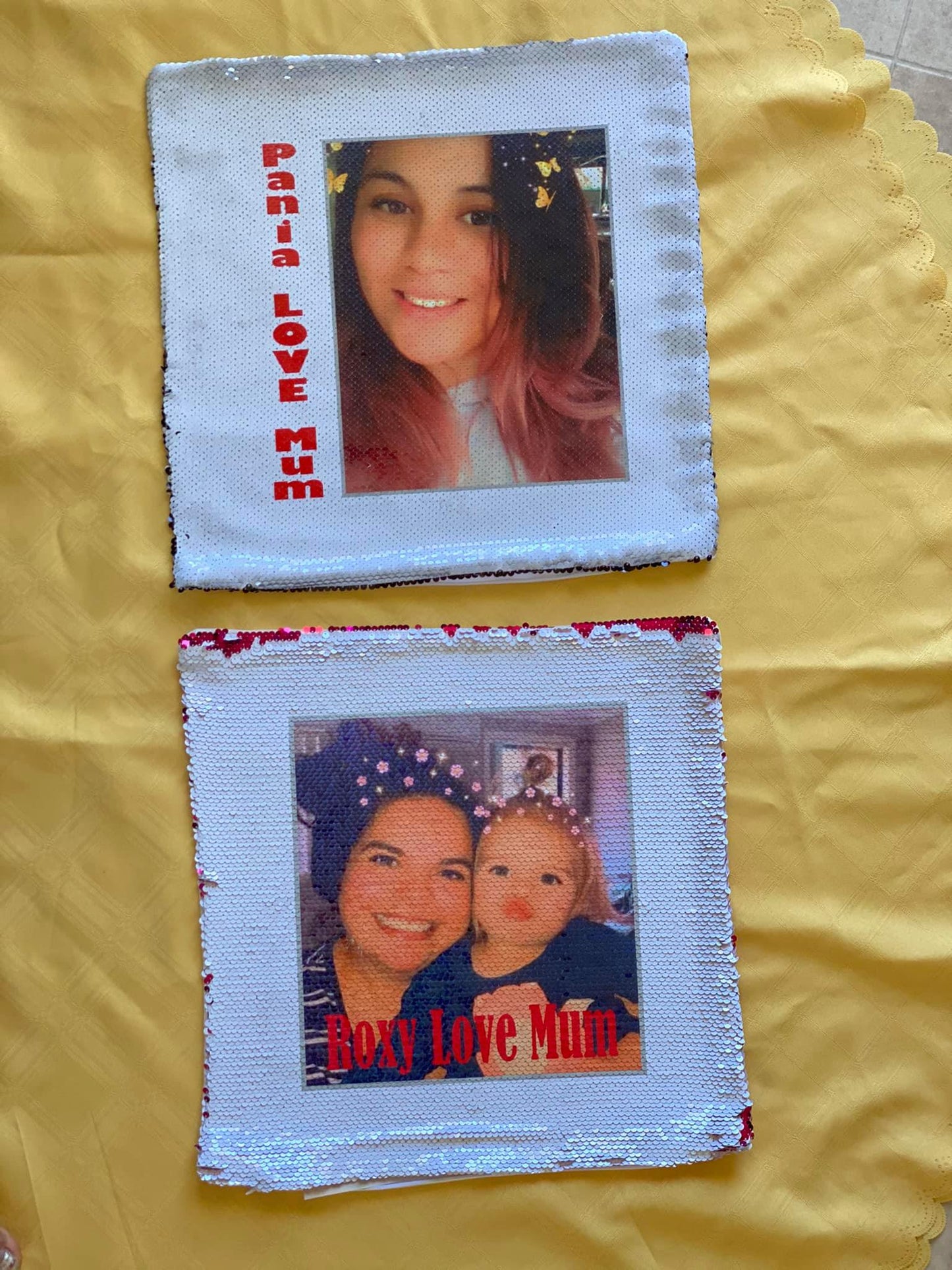 Pillow: Sequins Pillow: Reversible