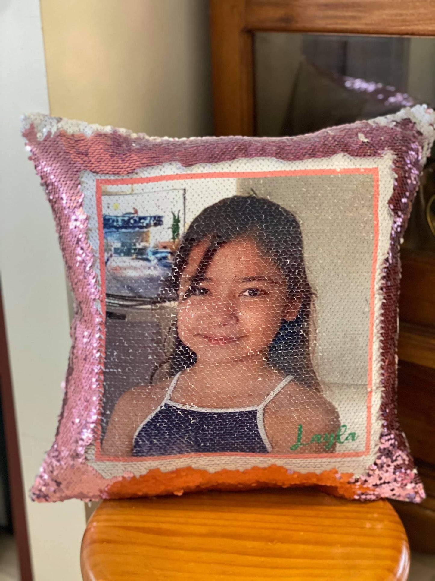 Pillow: Sequins Pillow: Reversible