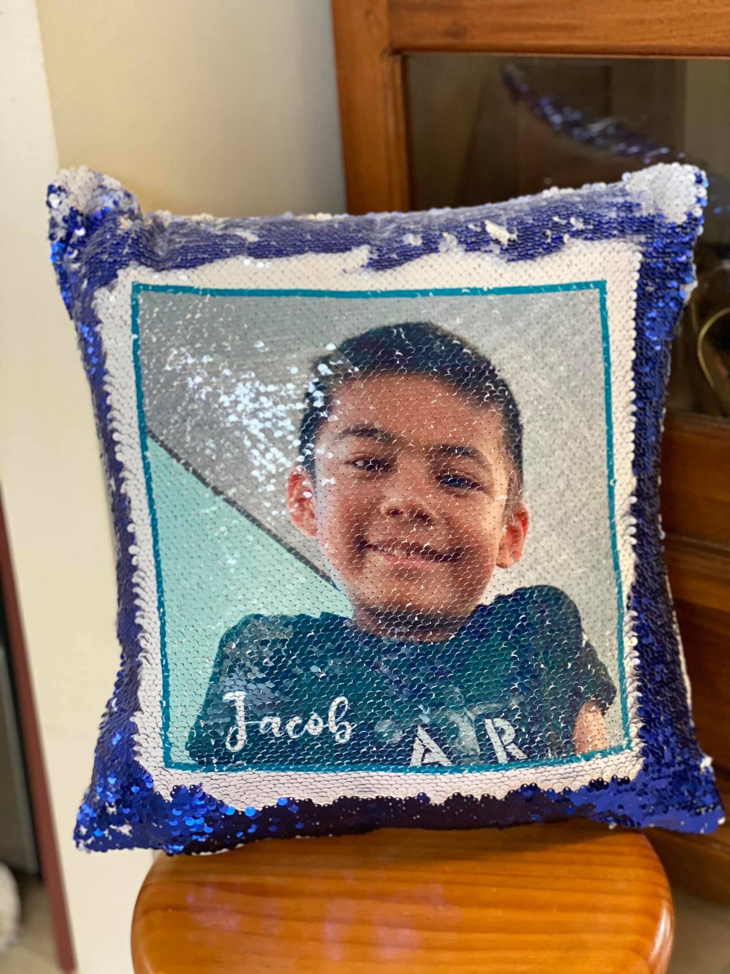 Pillow: Sequins Pillow: Reversible