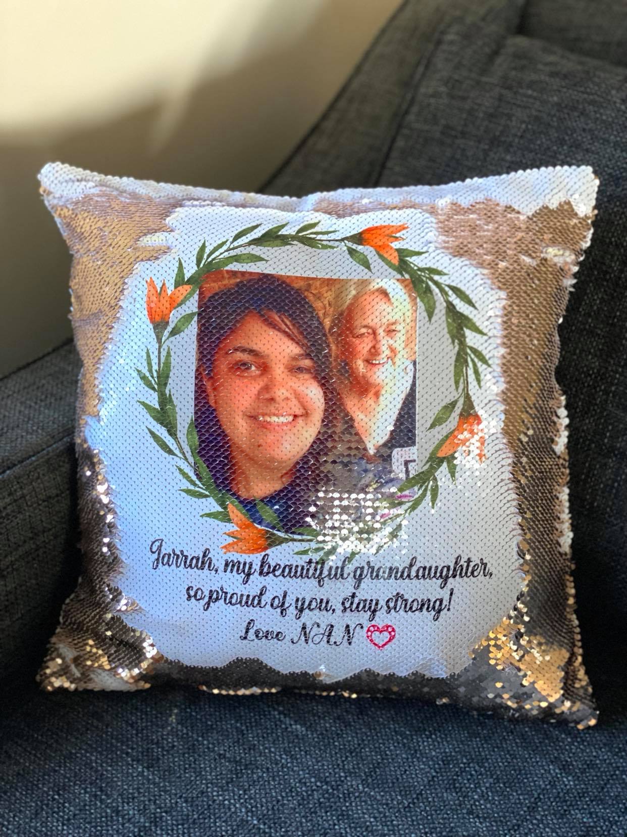 Pillow: Sequins Pillow: Reversible