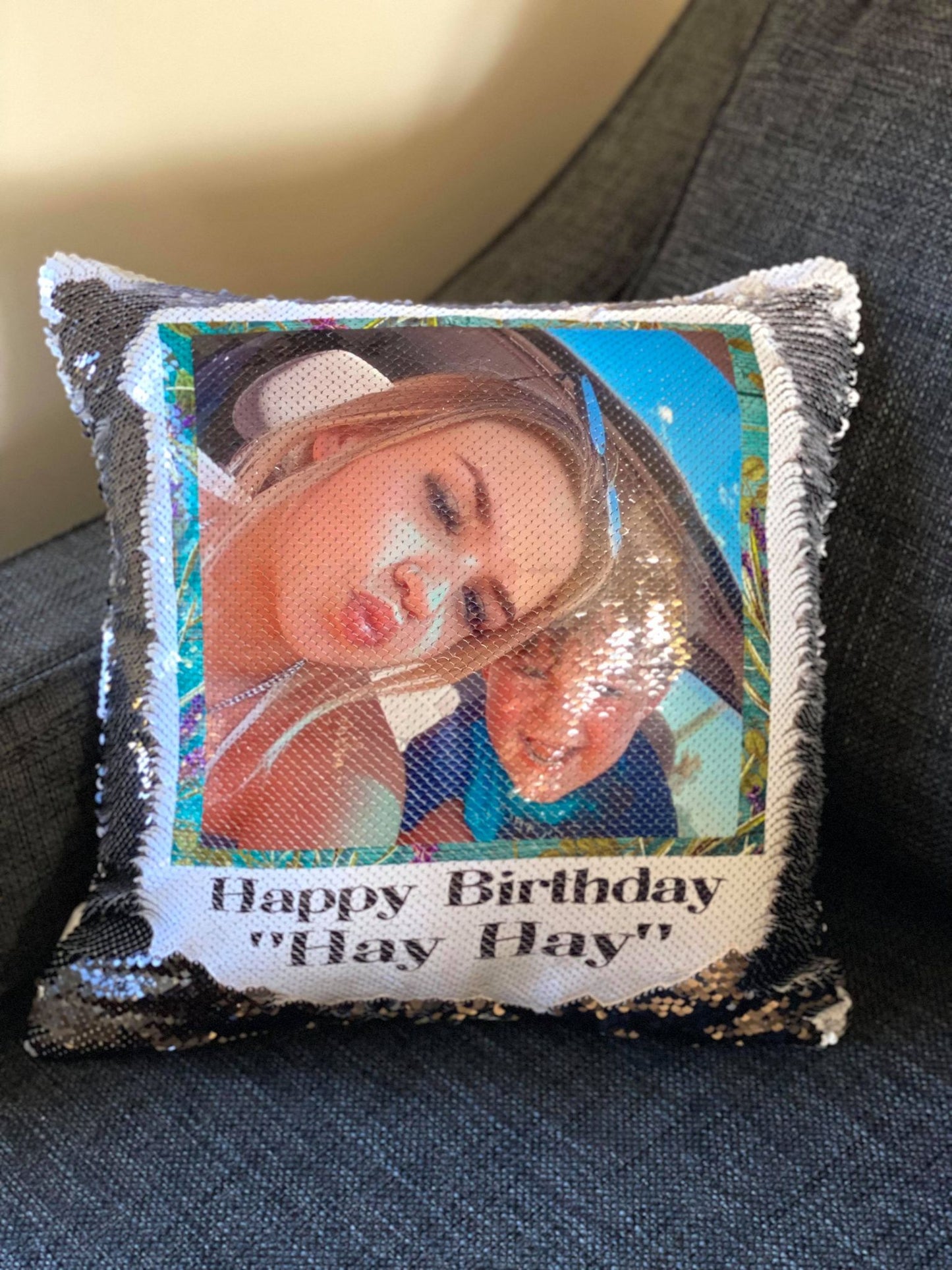 Pillow: Sequins Pillow: Reversible
