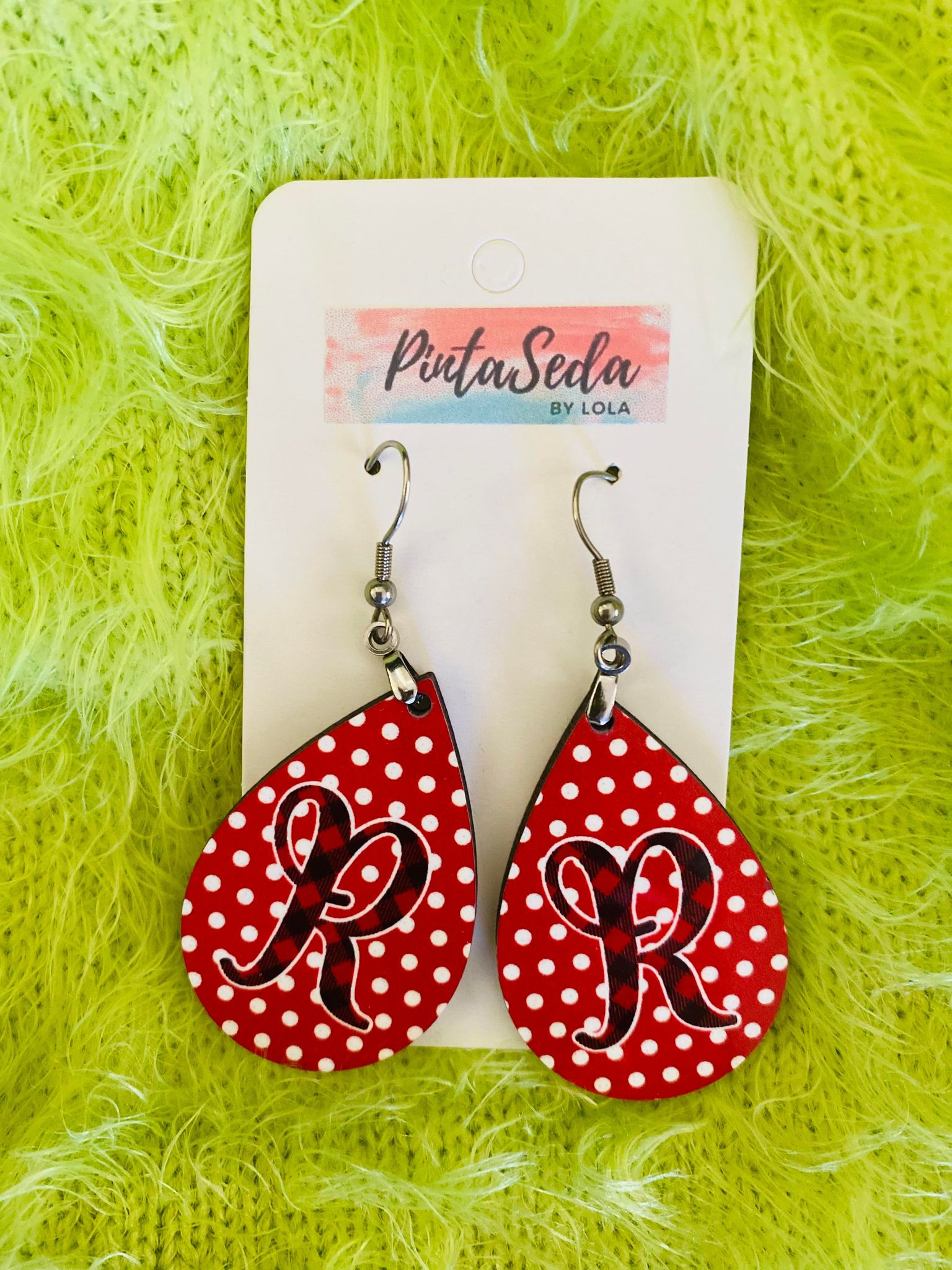 Custom deals leather earrings