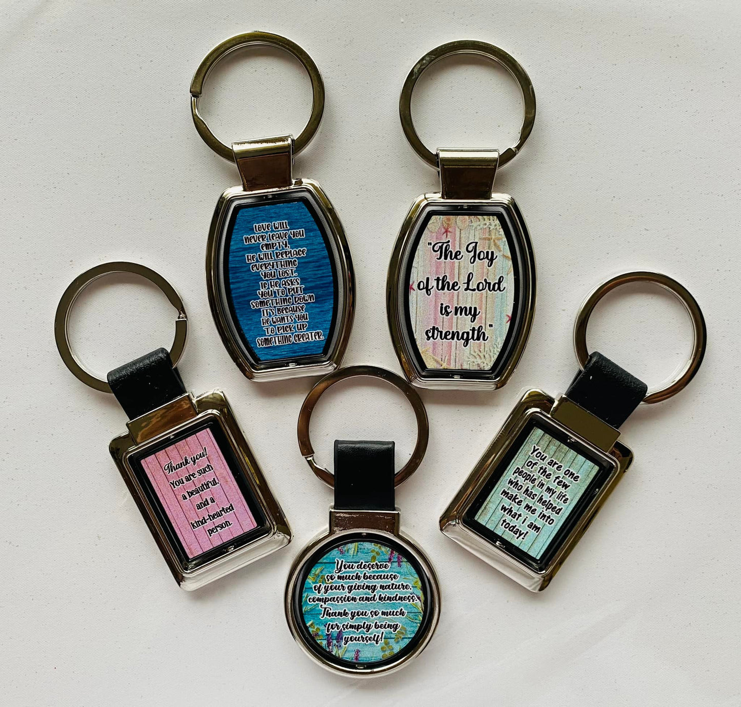 Key rings: Round Metal shape