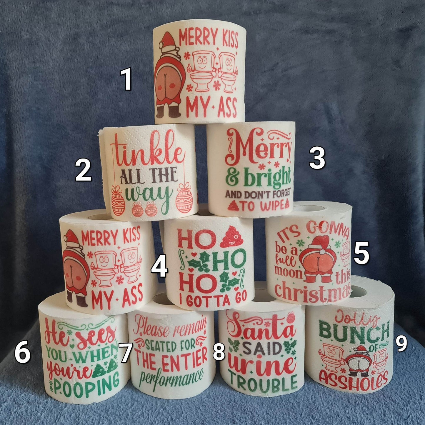 ChristmASS funny toilet paper