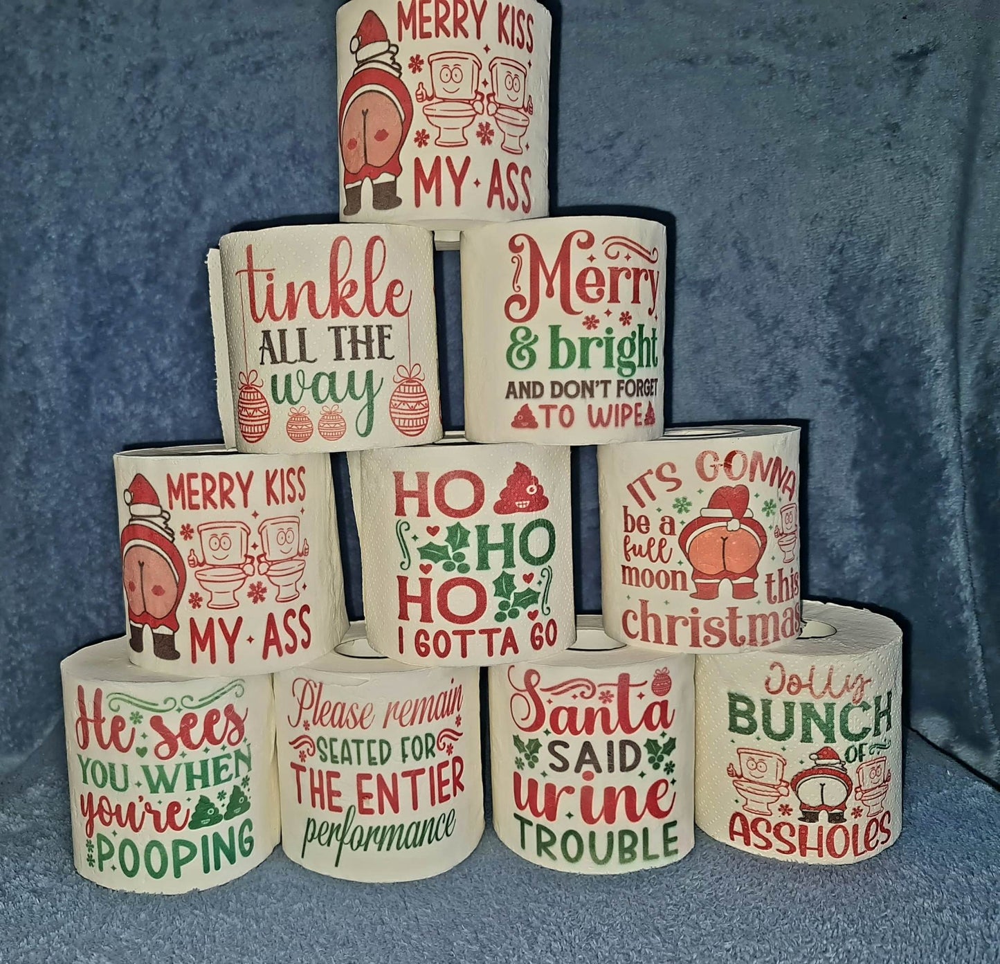 ChristmASS funny toilet paper