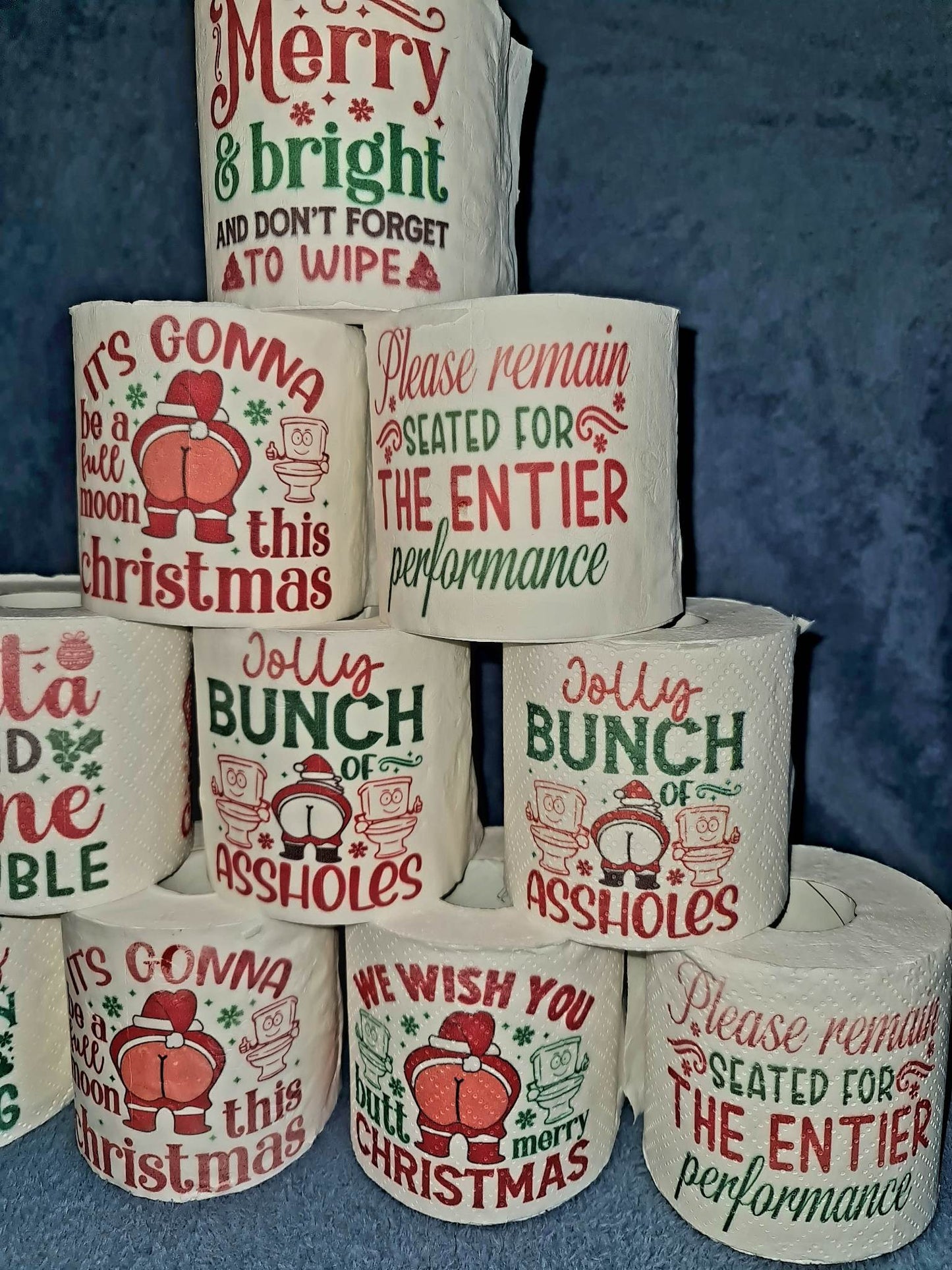 ChristmASS funny toilet paper