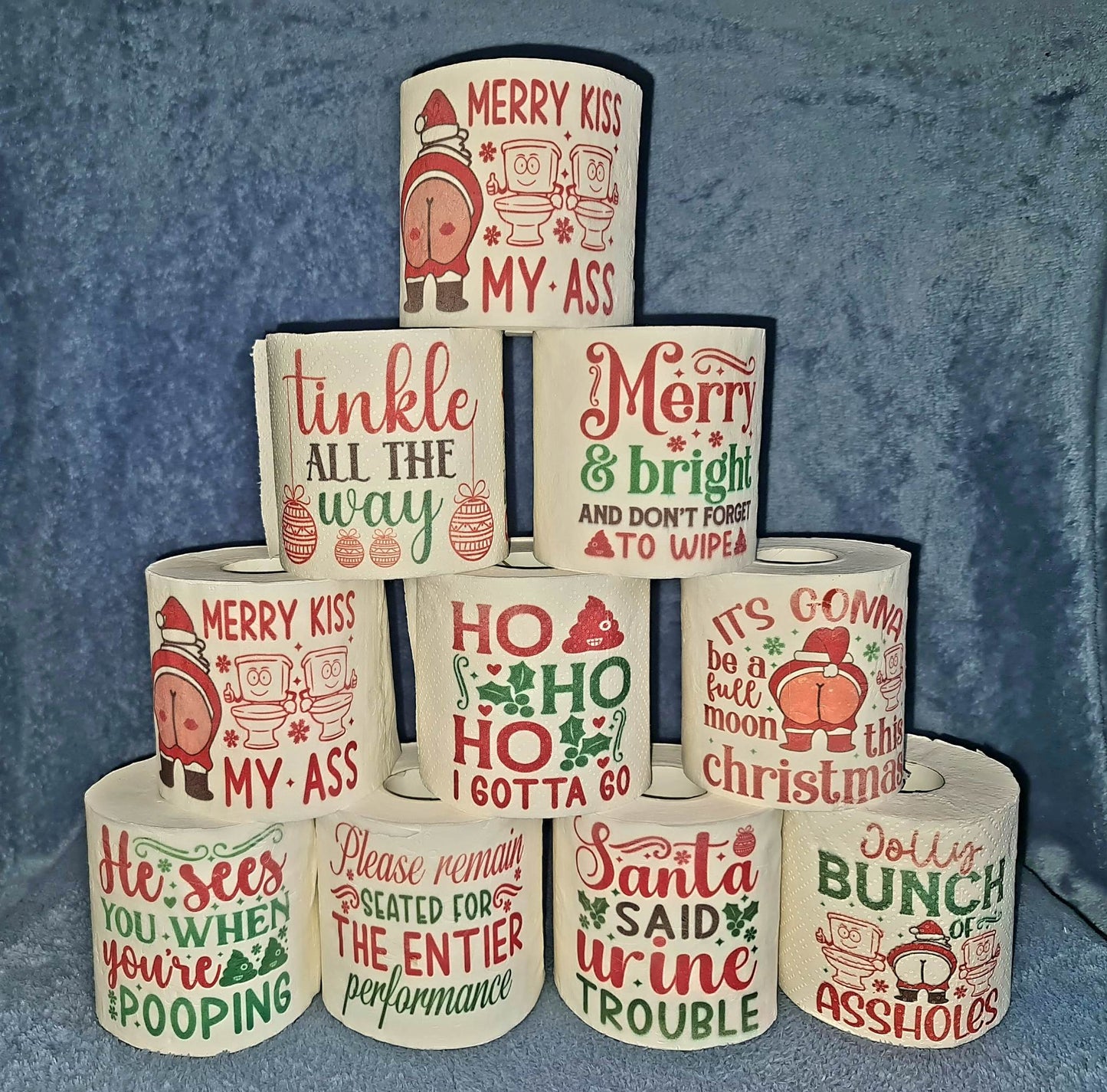 ChristmASS funny toilet paper