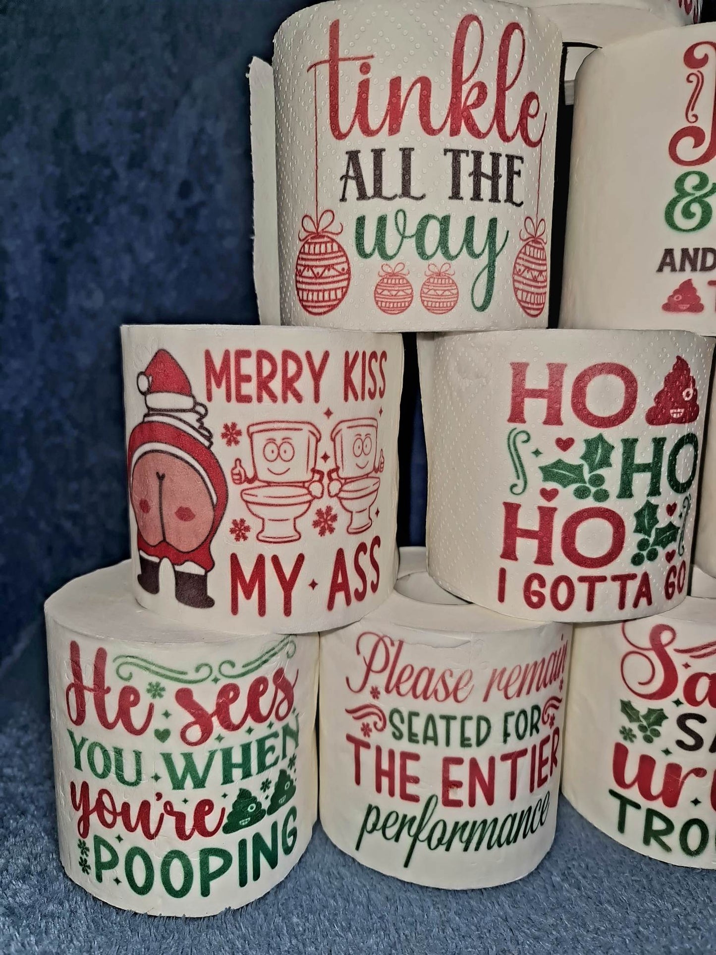 ChristmASS funny toilet paper