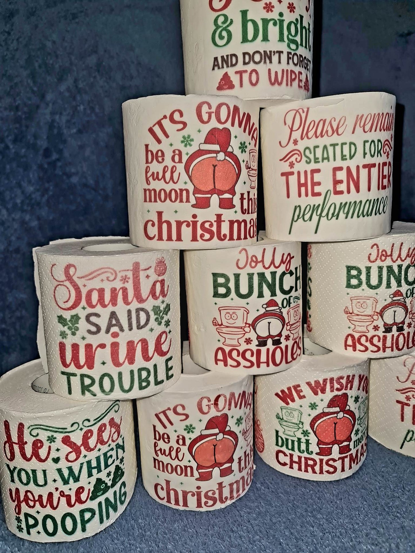 ChristmASS funny toilet paper
