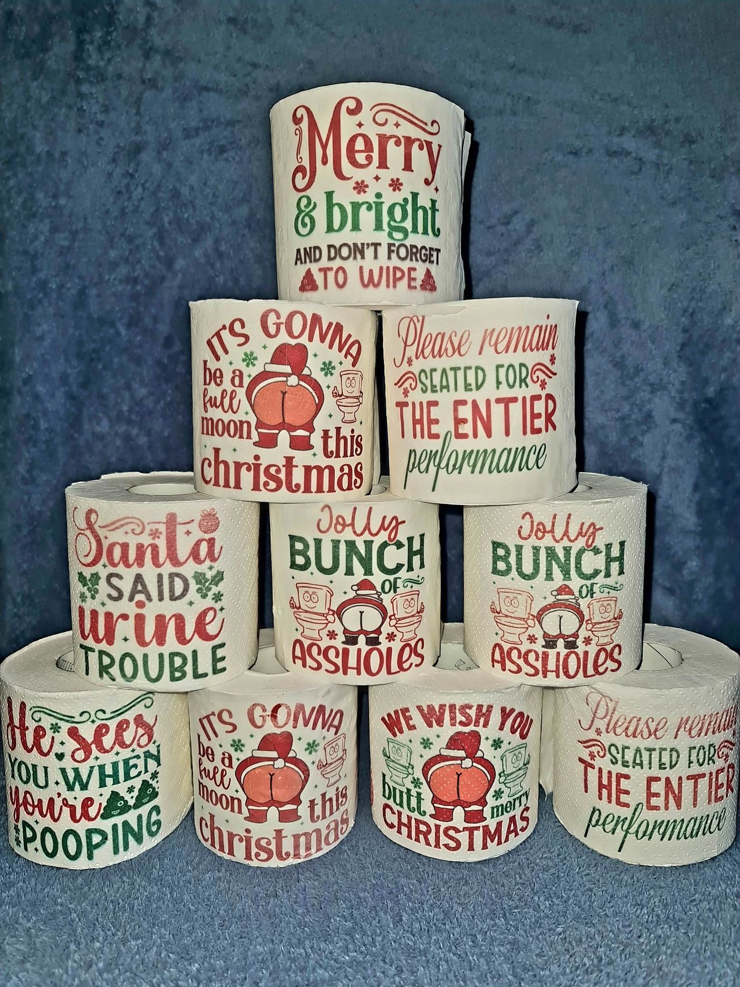 ChristmASS funny toilet paper