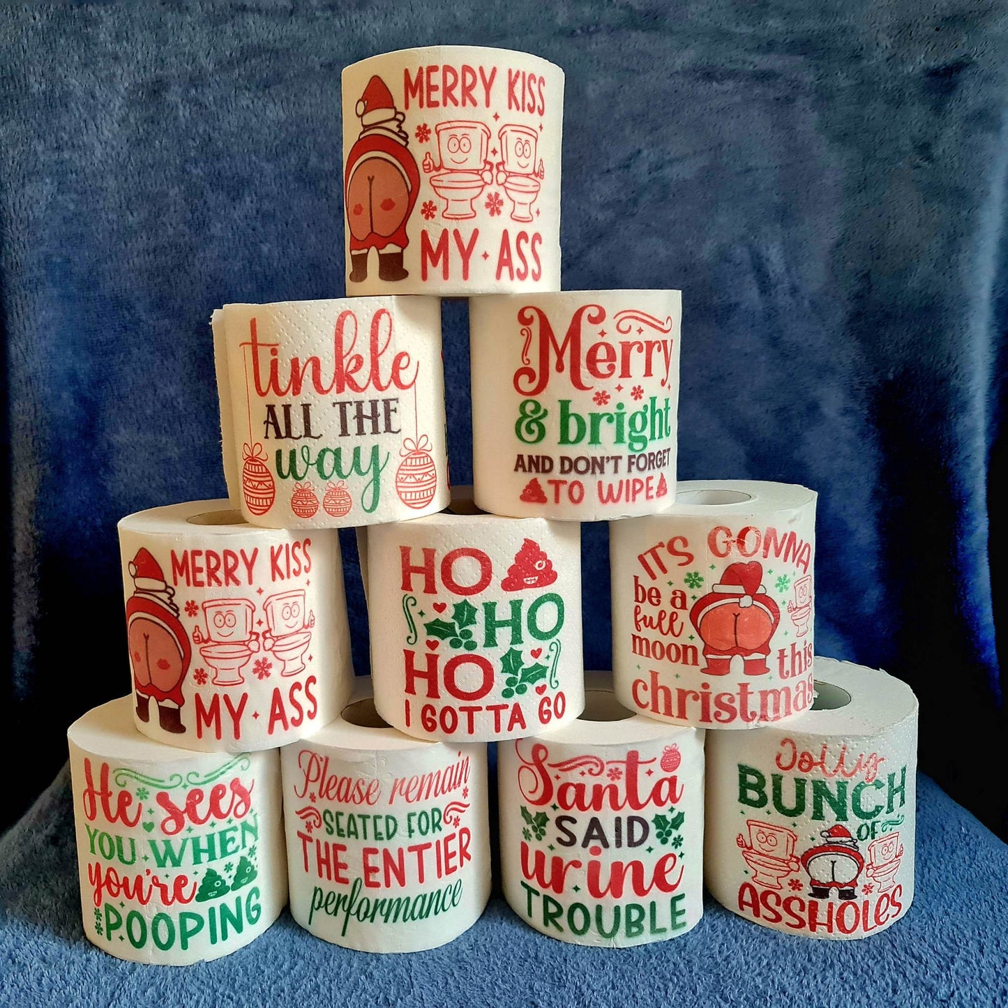 ChristmASS funny toilet paper