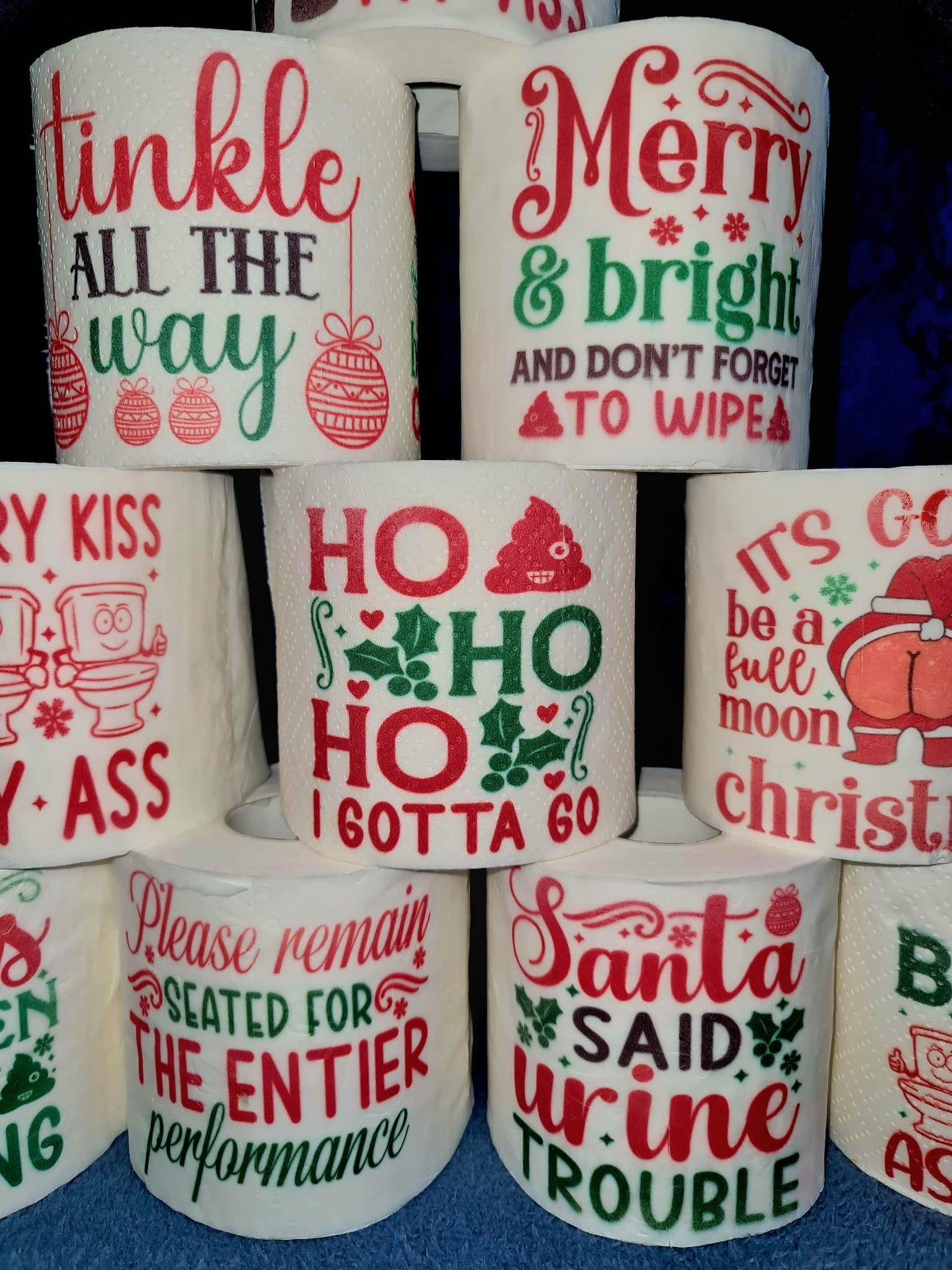 ChristmASS funny toilet paper
