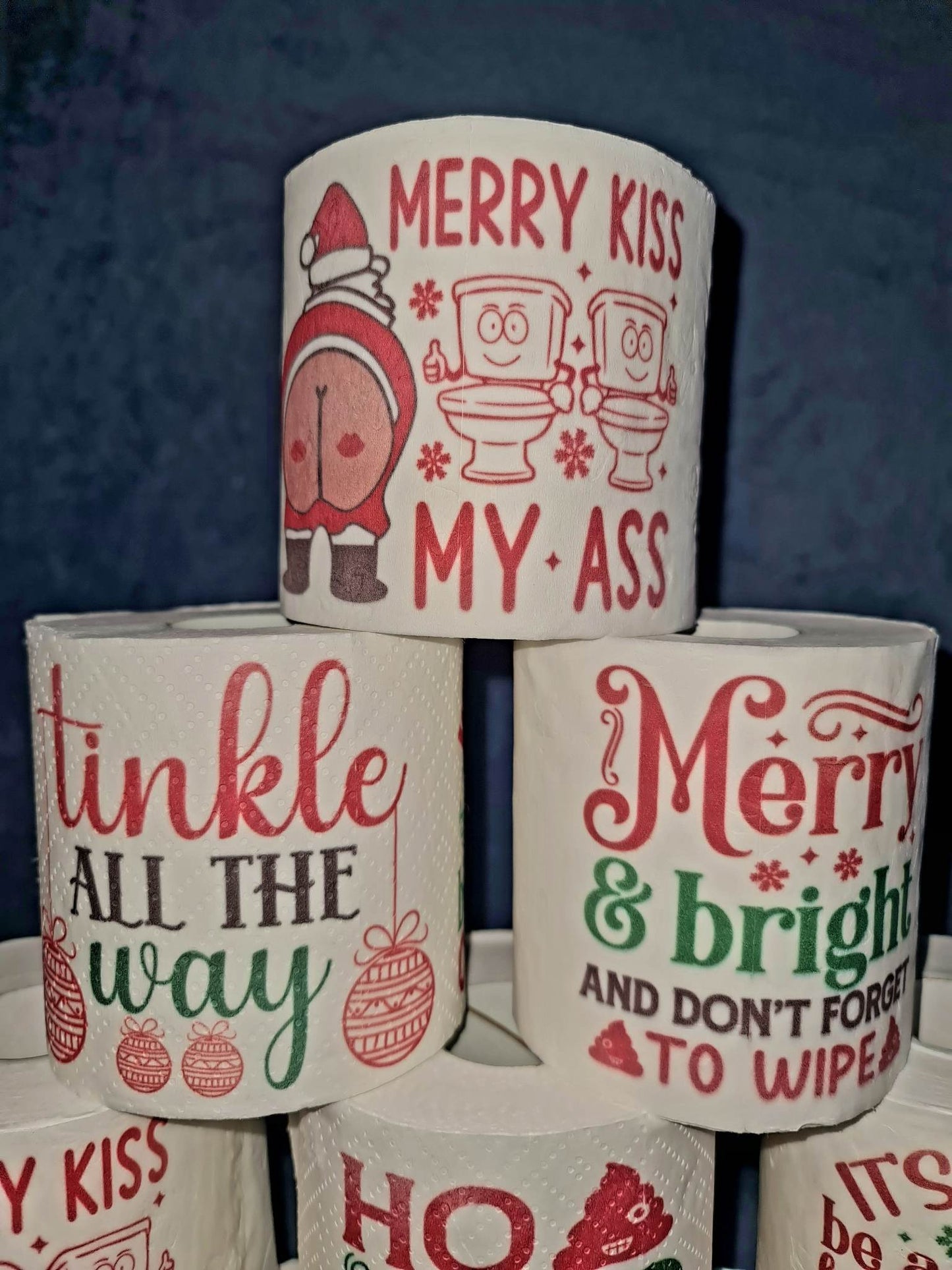ChristmASS funny toilet paper